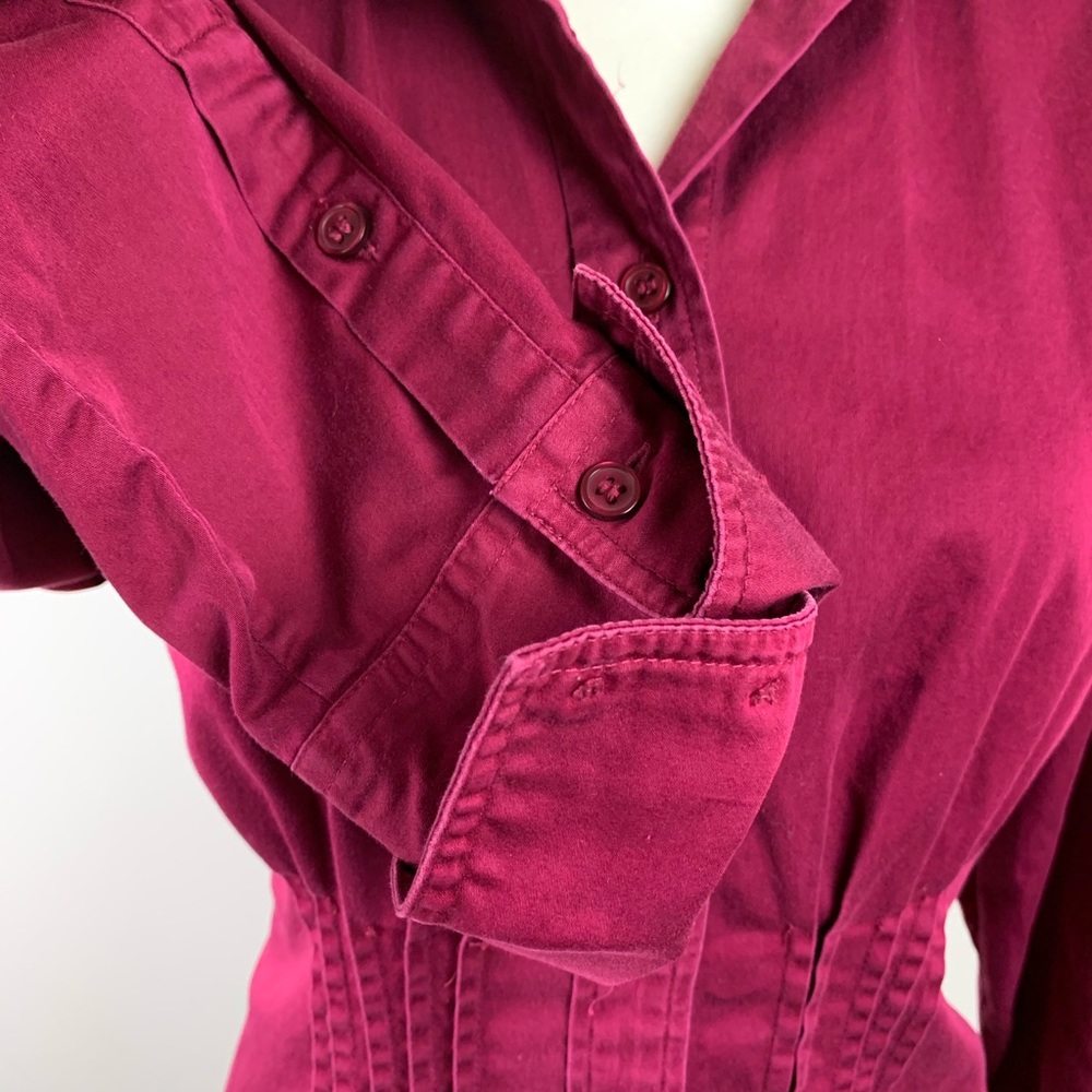 SOLD The Limited Button Down Dress Shirt Red - Picture 5 of 11
